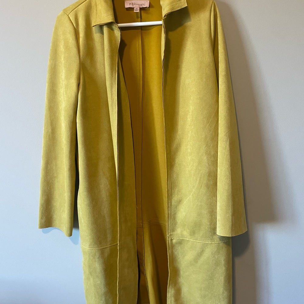 Faux Suede Coat
